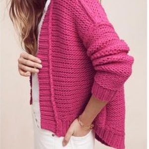Anthropologie Moth Chunky Knit Cardigan